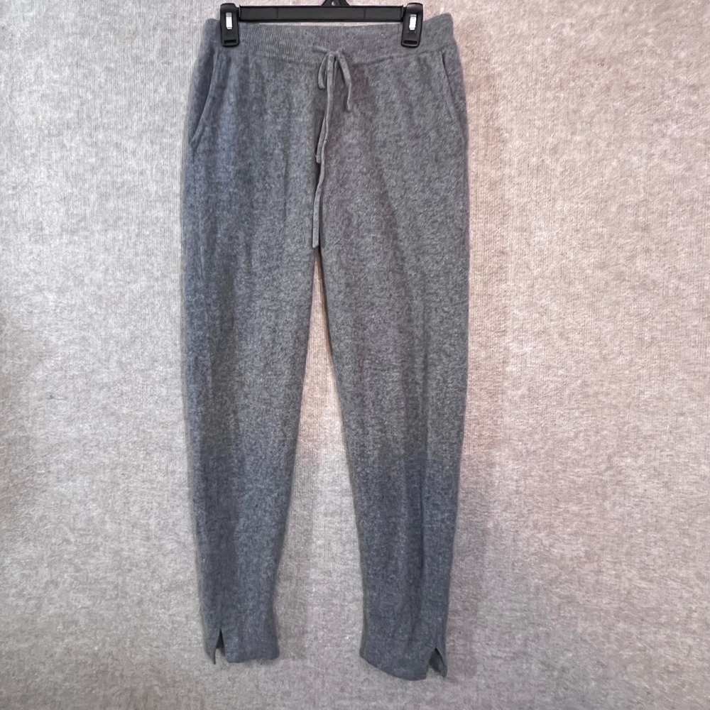 NAP Loungewear Joggers Womens Medium Gray Knit Drawstring Cashmere Blend Cozy